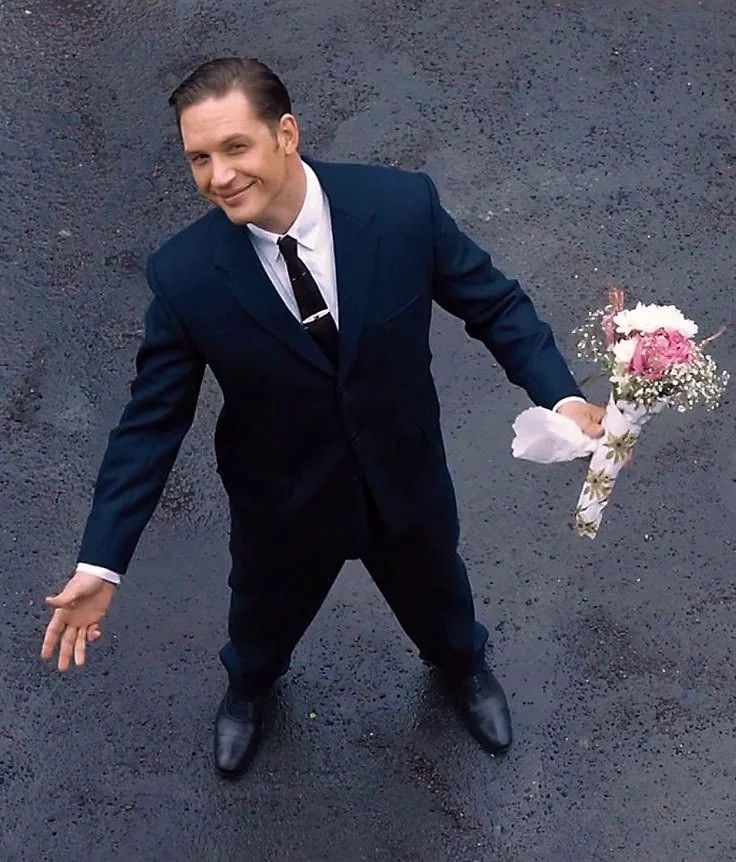 me, showing up with flowers anyway